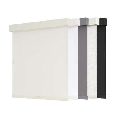 AOSKY Blackout Roller Shades Cordless Blinds for Windows, Free-Stop Shades with Valance, Thermal Insulated Fabric, UV Protection, Natural Woven Blinds for Home and Office (24" W x 72" H, Ivory)