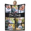 Dmkjdzsw Personalised BlanketCustom Blanket Soft Cosy Custom Blanket for Adults KidsPersonalised Gifts for Mum, Dad, Boyfriend-G-75 * 100CM view 1