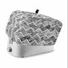 Abstract Toaster Cover 4 Slice, Modern Art Aesthetic Retro Marble Gray Bread Maker Cover Toaster Dust Cover with Pockets, Dust-Proof Cover for Kitchen Small Appliance 12x11x8in view 1