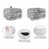 Abstract Toaster Cover 4 Slice, Modern Art Aesthetic Retro Marble Gray Bread Maker Cover Toaster Dust Cover with Pockets, Dust-Proof Cover for Kitchen Small Appliance 12x11x8in view 2