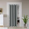 AOSKY Door Curtains for Doorway Privacy, Dark Grey Grommet Closet Curtains for Bedroom, Door Window Curtain, Light Blocking Thermal Insulation Drapes for Living Room Set of 1 Panels, 52" W x 72" L view 1