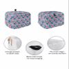 Floral Toaster Cover 4 Slice, Tropical Plants Leaves Flowers Bread Maker Cover Toaster Dust Cover with Pockets, Dust-Proof Cover for Kitchen Small Appliance 12x11x8in view 2