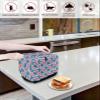 Floral Toaster Cover 4 Slice, Tropical Plants Leaves Flowers Bread Maker Cover Toaster Dust Cover with Pockets, Dust-Proof Cover for Kitchen Small Appliance 12x11x8in view 4