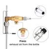 CKSEKD Stainless Bottle Filler Beer Gun, Homebrew Beer Keg Co2 Filling Bottling Device Carbonation Kit, One-handed Intuitive Operation view 3