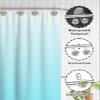 Summer Shower Curtain Hooks, Floral Sunflowers Watercolor Style 12PCS Shower Curtain Hooks Rings for Bathroom Stainless Steel Rust Resistant Shower Curtain Hangers view 4