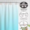 Ocean Shower Curtain Hooks, Summer Retro Turtle Starfish Shell Orange Blue 12PCS Shower Curtain Hooks Rings for Bathroom Stainless Steel Rust Resistant Shower Curtain Hangers view 4