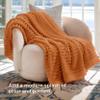 Bedsure GentleSoft Orange Fall Throw Blanket for Couch - Cozy Soft Blankets for Women, Cute Small Fall Throws for Girls, Orange, 50x60 Inches view 3