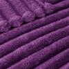 Exclusivo Mezcla King Size Flannel Fleece Blanket, Super Soft Striped Jacquard Bed Blanket, Lightweight Fuzzy Cozy for All Seasons, 90x104 Inches, Purple view 4