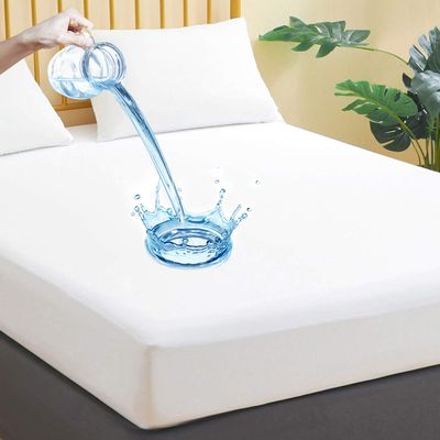 JamRest 1 Pack Twin Size Waterproof Mattress Protector, Breathable Mattress Cover, Fitted Deep Pocket Mattress Pad Cover Stretches up to 21 Inches, Soft Noiseless Bed Cover