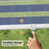 HWDERA Cordless Custom Zebra Roller Shades and Blinds [Cordless Basic, Blue, 76W*(Highly Customized)] Dual Layer Sheer or Privacy Light Control, Day and Night Window Drapes, 8 to 100 inch Wide view 4