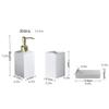 SSRURYWZ Countertop Soap Dispensers, 3 Pcs or 4 Pcs Ceramic Manual soap Dispenser with Stainless Steel Pump, Refillable, 11.10oz Soap dispensers, Threepiece set view 2