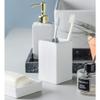 SSRURYWZ Countertop Soap Dispensers, 3 Pcs or 4 Pcs Ceramic Manual soap Dispenser with Stainless Steel Pump, Refillable, 11.10oz Soap dispensers, Threepiece set view 4