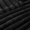 Exclusivo Mezcla Twin Size Flannel Fleece Blanket, Super Soft Striped Jacquard Bed Blanket, Lightweight Fuzzy Cozy for All Seasons, 60x80 Inches, Black view 4