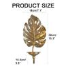 JILIP Metal Leaf Wall Sconces Candle Holder, Metal Wall Candle Holder Hanging Candle Sconce, Set of 2 Gold Leaf Shape Candle Sconce Holder (Size : C) view 2