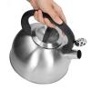 3L Stainless Steel Tea Kettle, Modern Fast Heating Buttons Whistling Kettle with Insulated Handle for Home view 2