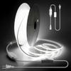 Aclorol 150FT Outdoor White LED Strip Lights Waterproof AC 110V 120V IP68 COB LED Rope Light for Outside with Self-Adhesive for Patio Yards Garden Lighting Decoration Cold White 6000K view 1