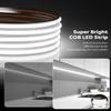 Aclorol 150FT Outdoor White LED Strip Lights Waterproof AC 110V 120V IP68 COB LED Rope Light for Outside with Self-Adhesive for Patio Yards Garden Lighting Decoration Cold White 6000K view 4