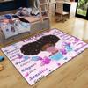 Black Girl Rugs, African Black Girls Carpets for Bedroom Living Room Kids Rugs for Bedroom Girls Room Decor Cute Princess Butterfly Rug Soft Floor Yoga Mats, 3'5' view 1