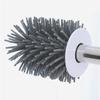 MUYRJLZX Compact Toilet Brushes with Silicone Brush Head Toilet Brush Wall Hanging Floor Dual-use Toilet Bowl Brush for Bathroom, Gold view 4