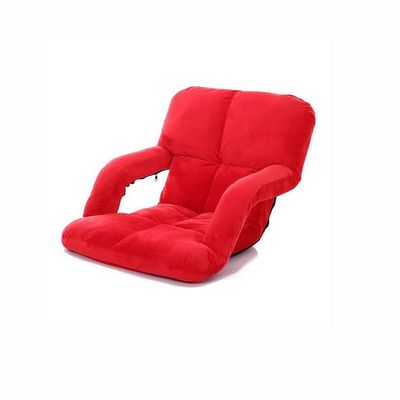 RWGOVLU Red Lounger Sofa-Armchair Sofa Lazy Suede Small Sofa Chair Floor Sofa Armchair