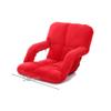RWGOVLU Red Lounger Sofa-Armchair Sofa Lazy Suede Small Sofa Chair Floor Sofa Armchair view 3