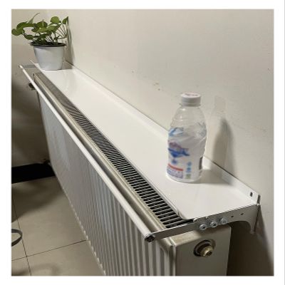 Floating Shelf Over Radiator with Towel Bar, White Heater Cover Aluminum Top Shelf - 16 20 24 27 32 35 39 43 47 51 55 59inch Long, for Kitchen/Bathroom/Entryway, No Drilling ( Color : White , Size : 1