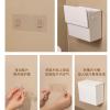 WAOCEO Trash Can Bathroom Trash Can Wall Mounted with Lid Kitchen Hanging Wastebasket Rubbish Bin Plasticm,6L Trash Can Wastebasket view 3