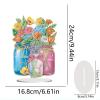ARTopet DIY Diamond Desktop Ornament Special Shaped Crystal Acrylic Diamond Art Painting Tabletop Ornaments Single Sided Diamond Home Decor-Bouquet04 view 3