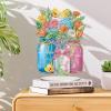 ARTopet DIY Diamond Desktop Ornament Special Shaped Crystal Acrylic Diamond Art Painting Tabletop Ornaments Single Sided Diamond Home Decor-Bouquet04 view 4
