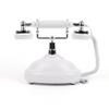 QUOXO Audio Guestbook Phone with LED Light and A5 Photo Frame, Guestbook Audio Retro Phone is The Perfect Addition to Wedding Ideas or Party Notes with Custom Guest Voice Messages (White) view 3