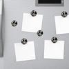6 Pieces Fridge Magnets Refrigerator Glass Decorative Crystal Magnets for Kitchen Office Whiteboard,Human Skeleton Posing Isolated Over Black Background Beautiful Art view 4