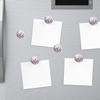 6 Pieces Fridge Magnets Refrigerator Glass Decorative Crystal Magnets for Kitchen Office Whiteboard,Purple Lavender Flower On Wooden Design view 4