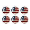6 Pieces Fridge Magnets Refrigerator Glass Decorative Crystal Magnets for Kitchen Office Whiteboard,American Flag Print view 1