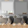 PQRSHADE 100% Blackout Window Shades Pull Down for Indoor, Custom Room Darkening Striped Jacquard Fabric Roller Window up and Down Blinds with Thermal Insulated Easy to Install(23" W x 96" H) White view 2