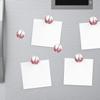 6 Pieces Fridge Magnets Refrigerator Glass Decorative Crystal Magnets for Kitchen Office Whiteboard,Romantic Paris Eiffel Tower Rose Flowers Pattern view 4