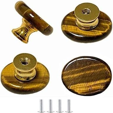 KnobsCabinet KnobsCrystal Cabinet Knobs Crystal Drawer Knobs,Dresser Knobs,4 Pcs Door Knob Natural Lapis Knobs Stone Knobs Crystal Glass Pull Handles for Drawer Cabinet Cupboard Dresser Home DIY wit
