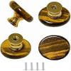 KnobsCabinet KnobsCrystal Cabinet Knobs Crystal Drawer Knobs,Dresser Knobs,4 Pcs Door Knob Natural Lapis Knobs Stone Knobs Crystal Glass Pull Handles for Drawer Cabinet Cupboard Dresser Home DIY wit view 1
