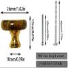 KnobsCabinet KnobsCrystal Cabinet Knobs Crystal Drawer Knobs,Dresser Knobs,4 Pcs Door Knob Natural Lapis Knobs Stone Knobs Crystal Glass Pull Handles for Drawer Cabinet Cupboard Dresser Home DIY wit view 2