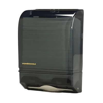 Multi-Fold Paper Towel Dispenser, Black Wall Mount, Key Lock, 4 Pack