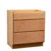 Quicklock RTA (Ready-to-Assemble) | Base Kitchen Cabinets - Shaker Style | Made in America (Raw Cherry, 36" Wx34.5 Hx24 D 3 Drawer) view 1
