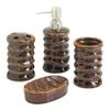 HomeLoft Basics Brown Stony Bath Accessory Set view 1