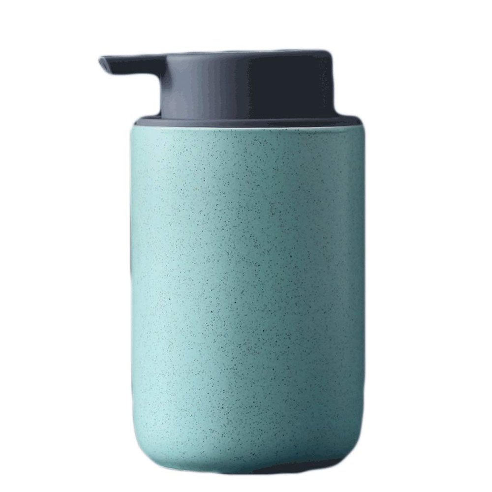 IKUMOK Countertop Soap Dispensers, 12.3 Oz Ceramic Soap Dispenser,Refillable Liquid Soap Dispenser for Bathroom Kitchen Etc Dual-use Soap Dispenser, Green