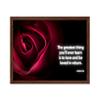 Poster Master Greatest Thing Poster - The Greatest Thing Quote Print - Motivational Quote Art - Inspirational Gift for Him, Her, Lovers - Decor for Home, Office, Living Room, 16x20 Brown Framed view 1