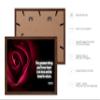 Poster Master Greatest Thing Poster - The Greatest Thing Quote Print - Motivational Quote Art - Inspirational Gift for Him, Her, Lovers - Decor for Home, Office, Living Room, 16x20 Brown Framed view 2