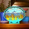 Generic Wooden 3D LED Scallop Oyster Sea Animal/Fish LED Night Light for Home- Home Decor, Wooden Animal Crafts/Figurines view 3