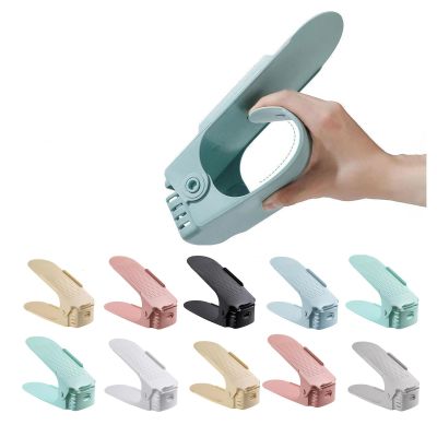 AKYLDI Shoe Stackers for a Pair of Shoes, Adjustable Shoe Slots, Double Deck Shoe Stackers for Freestanding Stacking Shoe Holder,Mixed-30