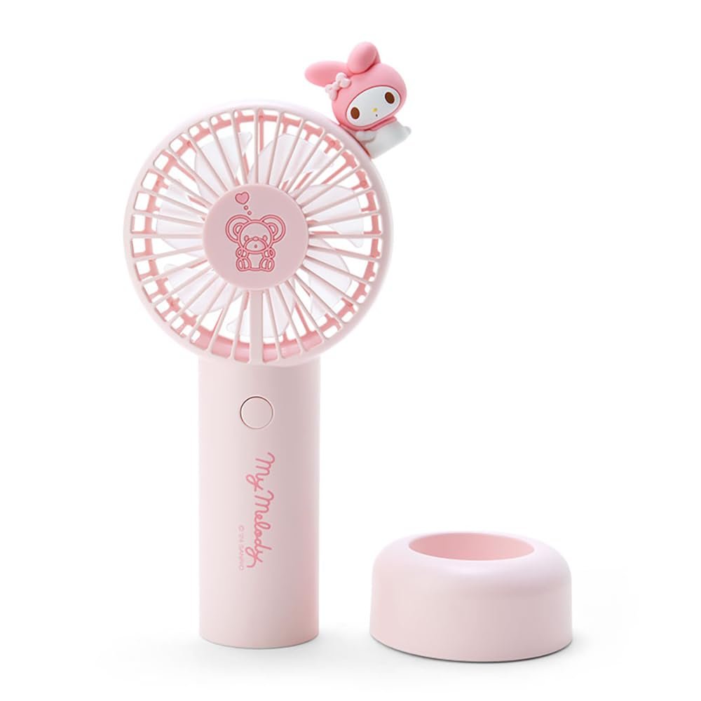 Sanrio 212121 2-Way Fan My Melody, My Melody, 7.1 x 3.9 x 1.6 inches (18 x 10 x 4 cm), Character