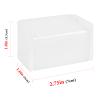 Toothbrush Holder Wall Mounted with Cover for Bathroom, 2 Slots Toothbrush Storage Organizer for Shower, Self Adhesive Toothbrush Hanger Rack for Dorm, Cabinet (White) view 2