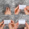Toothbrush Holder Wall Mounted with Cover for Bathroom, 2 Slots Toothbrush Storage Organizer for Shower, Self Adhesive Toothbrush Hanger Rack for Dorm, Cabinet (White) view 3