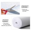 Wedding Aisle Runner White Event Carpet, 10m 20m 30m Runway Rug 2mm Thickness Polyester Non-Slip Walkway Runners Rug for Weddings Party Church Decorations (Size : 1x20m) view 4